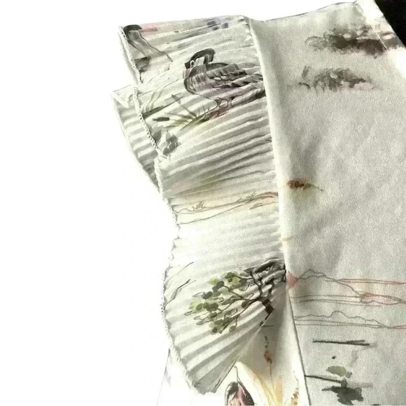 Westmoon Ruffle Sleeve  Nature Pattern Blouse - Picture 4 of 11